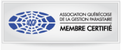 Association Quebecoise De La Gestion Parasitaire Membre Certifie