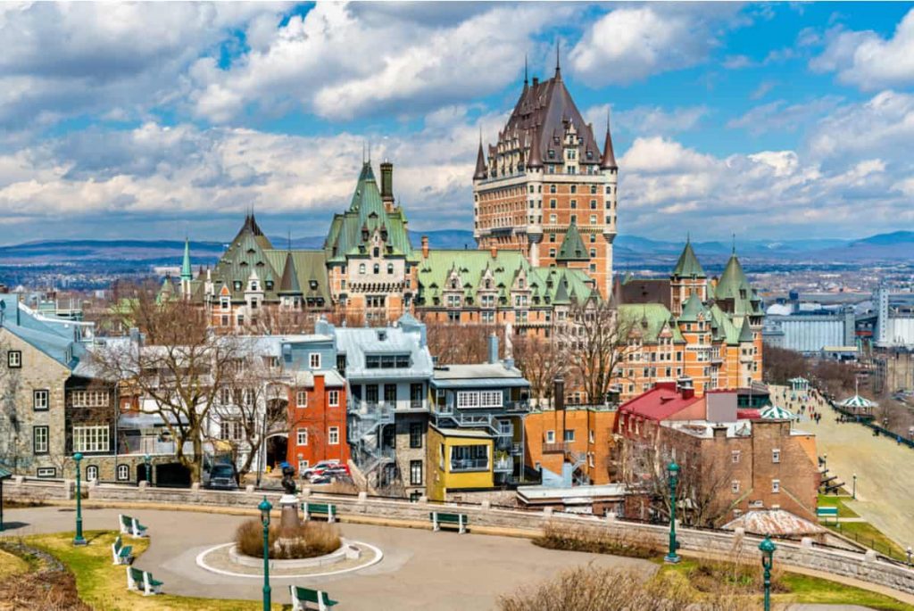 Vue du Château Frontenac à Québec